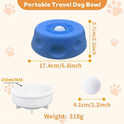Anti-Splash Rolling Ball Pet Water Bowl | Spill Proof Dog Drinking Bowl