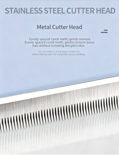Pet Deshedding Tool for Dogs & Cats, Professional Pet Grooming Brush Removes Loose Undercoat Hair