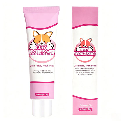 Pet Dental Cleaning Kit, Edible Safe Toothpaste & Soft Silicone Toothbrushes for Dogs and Cats