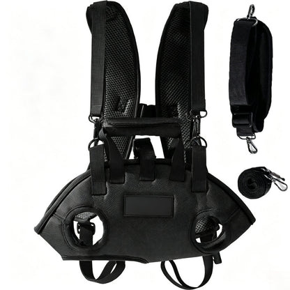 Multi‑Way Pet Carrier Backpack for Small Dogs, Breathable Portable Travel Bag, Wearable as Backpack, Crossbody Sling or Hand‑held Tote
